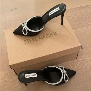 Steve Madden Crystal Bow Heels